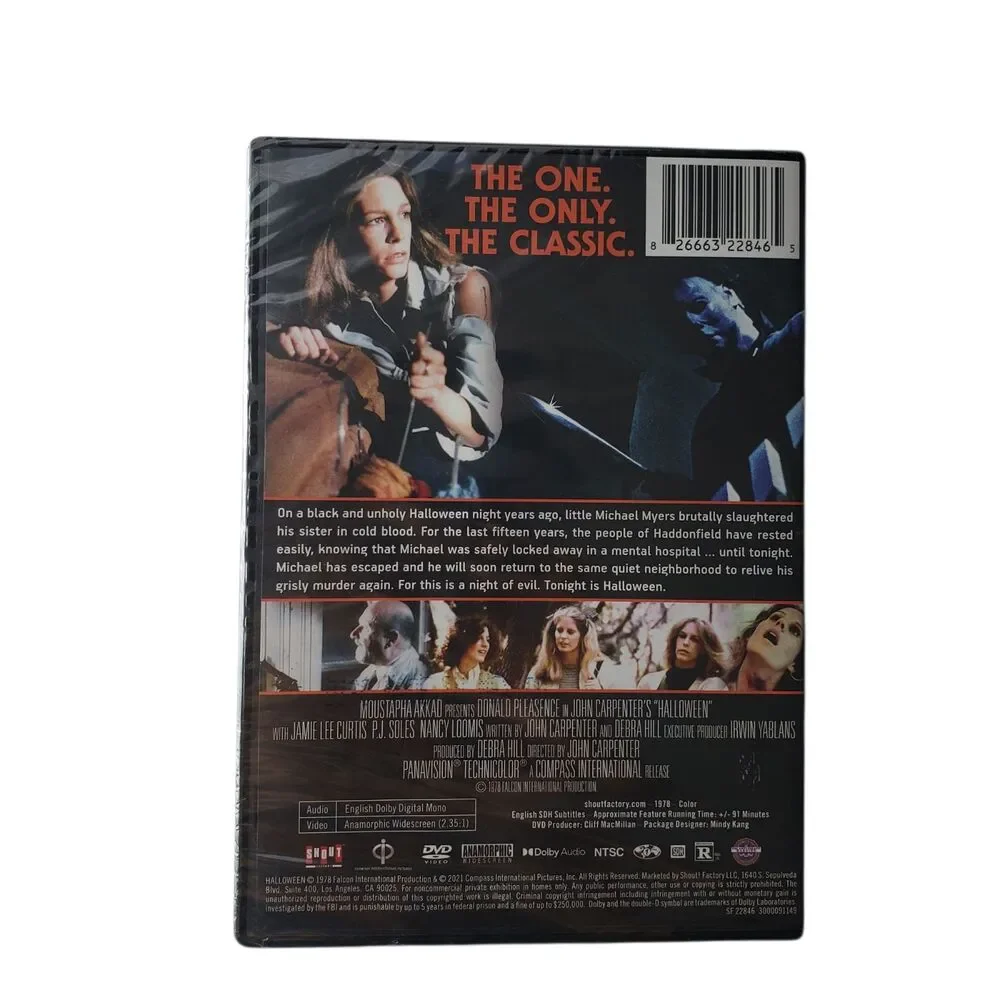 John Carpenter Halloween 1978 DVD Sealed New